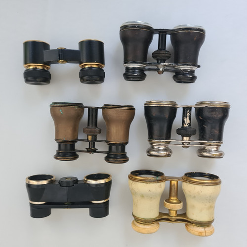 Lot antique opera glasses - antique,