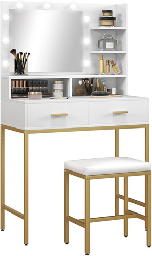 Postazione trucco con specchio - trucco,