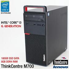 IBM LENOVO THINKCENTRE M700 10GR i3 6100 COMPUTER PC WINDOWS 10 180GB PARALLELO