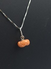 Collana ciondolo corallo rosa - collana,