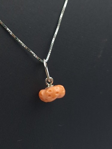 Collana ciondolo corallo rosa - collana,