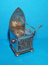 Porta Spezie Ebraico, ARGENTO 84 Zolotnik, 1878 Impero Russo Zarista.