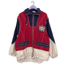 Giacca a vento Killtec Vintage multicolore rossa con ricamo - Taglia L/XL uomo