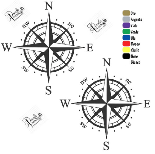 Adesivi wind rose tuning - adesivi,