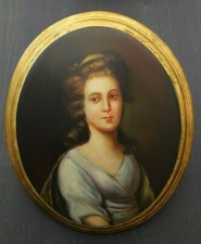 quadro dipinto con cornice barocca dorata stile classico decorate ORO 25X30 CM