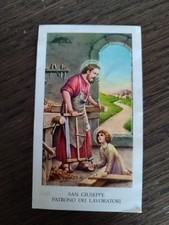 San Giuseppe, Falegname, Patrono dei Lavoratori, Holy Card, EGIM C 274
