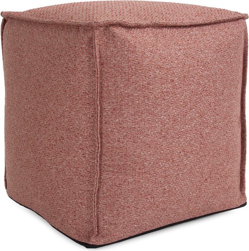 Panama rose pouf traditional - rose, pouf-traditional