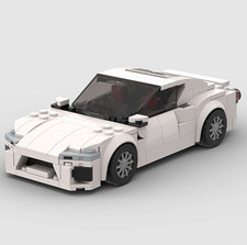 MOC personalizzato Lego Toyota GT86 in bianco auto sportiva 256 pezzi costruzione mattoncini auto