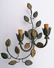 Applique rustica lampada da