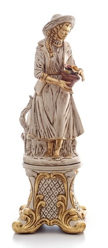 Contadina moro statua avorio - contadina,