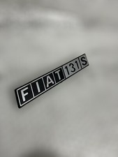 Targhetta FIAT 131 S Plastica