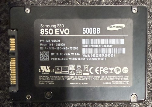 Samsung 850 evo 500 - evo,