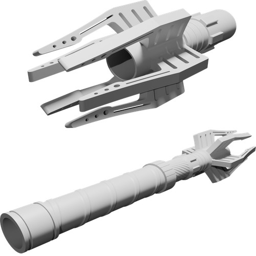 Spada laser doppia - doppia, testa