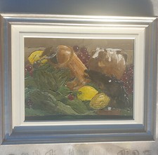 PINO PROCOPIO olio su tela 30x40autentica su foto materico