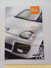 FIAT Seicento modelli 2001-2002 caratteristiche tecniche depliant originale