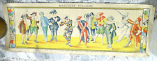 VECCHIO POSTER DIDATTICO SCUOLA VINTAGE MAESTRA ITALIA DECò MASCHERE CARNEVALE
