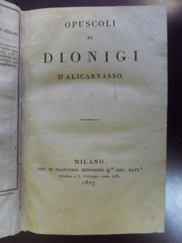 Opuscoli dionigi - di,