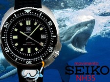 🤿🐟 Orologio automatico subacqueo 200mt STEELDIVE SQUALE, movimento SEIK0 NH35