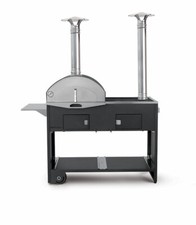 FONTANA FORNI PIZZA CUCINA FORNO E BARBECUE IN ACCIAO ZINCATO LEGNA E CARBONE