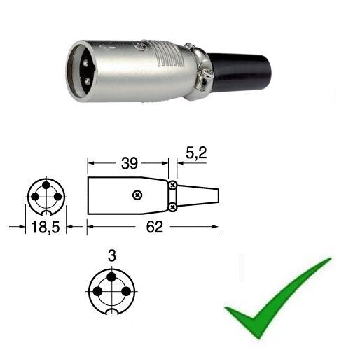 Connettore xlr canon spina - canon,
