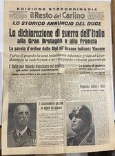 Il Resto del Carlino - 10/06/1940. Dichiarazione di guerra dell'Italia. N. 139.