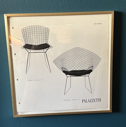 Sedia vintage harry bertoia - vintage,