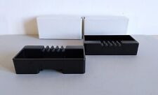 Ettore Sottsass pour Olivetti Synthesis 45 Italie vers 1970 - 2 Cendriers noirs