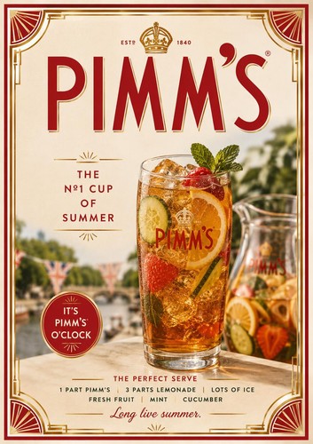 Pimm vintage style a4 - vintage,