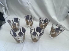 Set 6 bicchieri da bar vintage