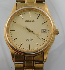 Vtg Seiko SQ50 Mens Quartz
