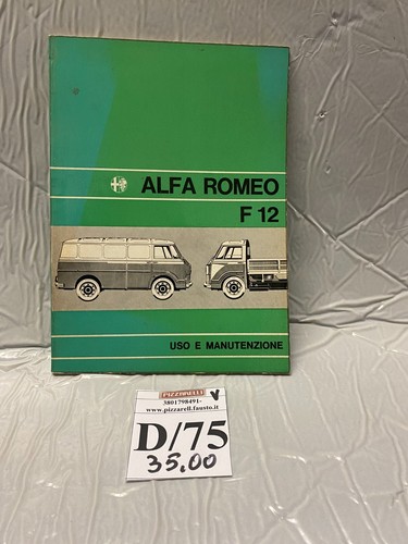 Libretto uso manutenzione alfa - uso,