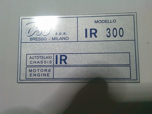 Targa iso rivolta 300 - rivolta, ir
