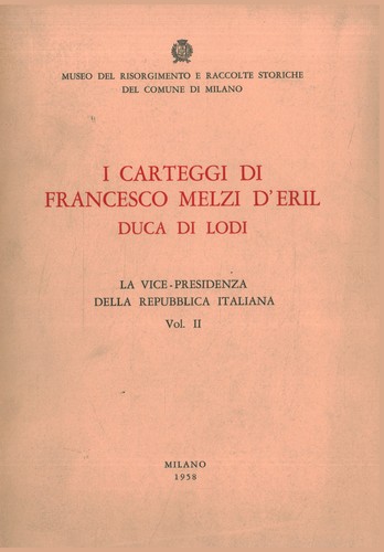 Carteggi francesco melzi - di,