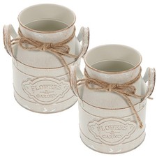  2 Pcs Porta Fiori Portafiori Arredamento Della Fattoria Decorativo