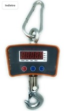 Bilancia digitale professionale da gru con gancio acciaio 1000kg industriale