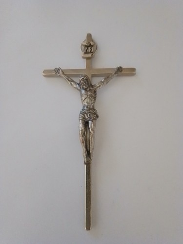 Crocifisso metallo 12 - metallo,