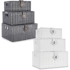 Set di 3 cestini portaoggetti