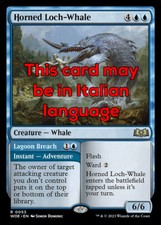MTG HORNED LOCH-WHALE FOIL EXC