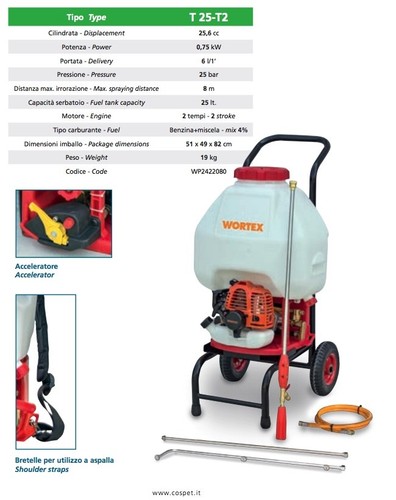 Pompa irroratrice wortex - pompa,