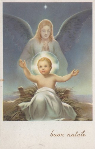 Cartolina augurale buon - cartolina,