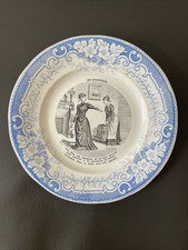 Antico piatto parlante Creil &