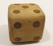 Vecchio Legno Cubo Grande DDR 7.5cm x 7,5cm