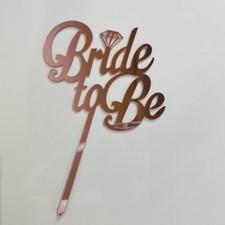 Cake topper acrilico sposa per