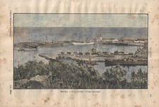 Stampa antica SAVONA veduta