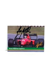 Ivan Capelli Grid 1992 F1 Signed Card