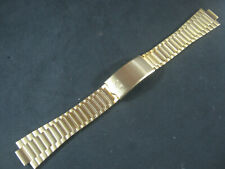 Nuovo bracciale acciaio inox placcato oro adatto Omega Seater Lug 11mm / 21mm