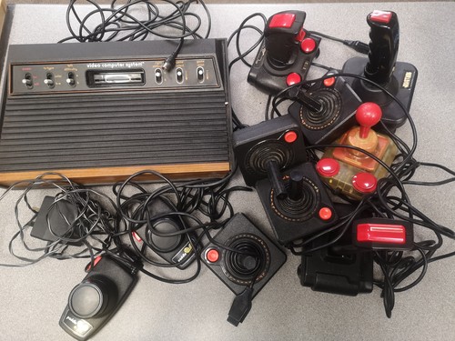 Atari 2600 console legno - atari,