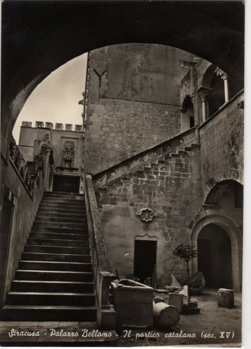 1958 siracusa palazzo bellomo - siracusa,