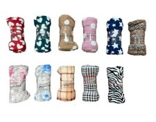 Plaid Invernale Coral Fleece Varie Fantasie Caldo Morbido Qualità extra