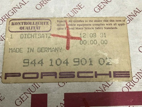Guarnizione motore porsche - guarnizione,